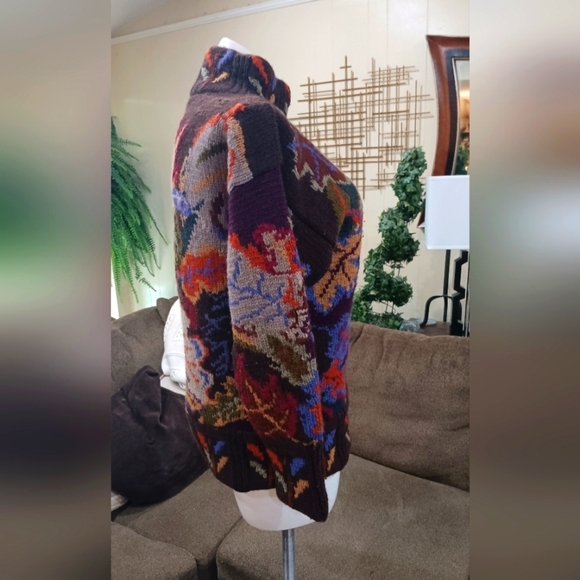 80s Sweater Wool Thick Knit Fall Winter Vintage Ski Jumper Hong Kong XL Pullover - Picture 6 of 11